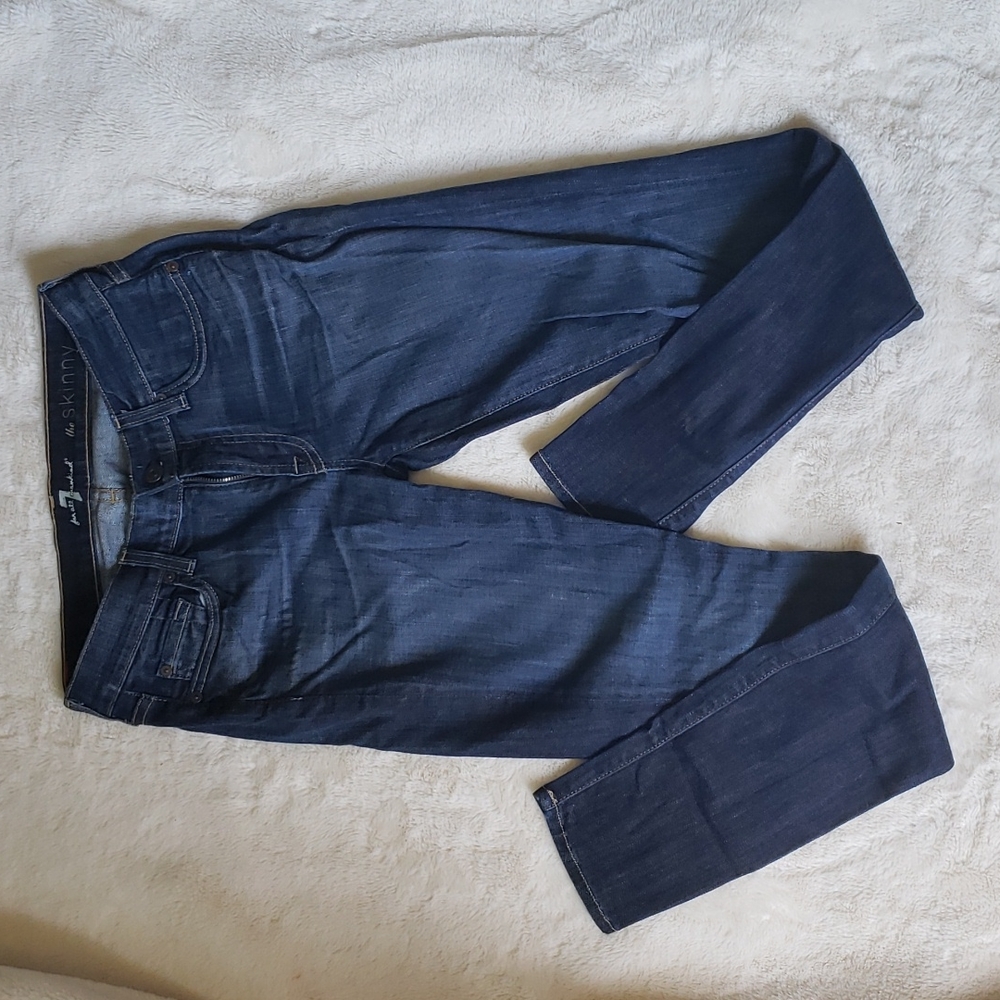 Low Rise 7 for all Mankind Skinny Jeans